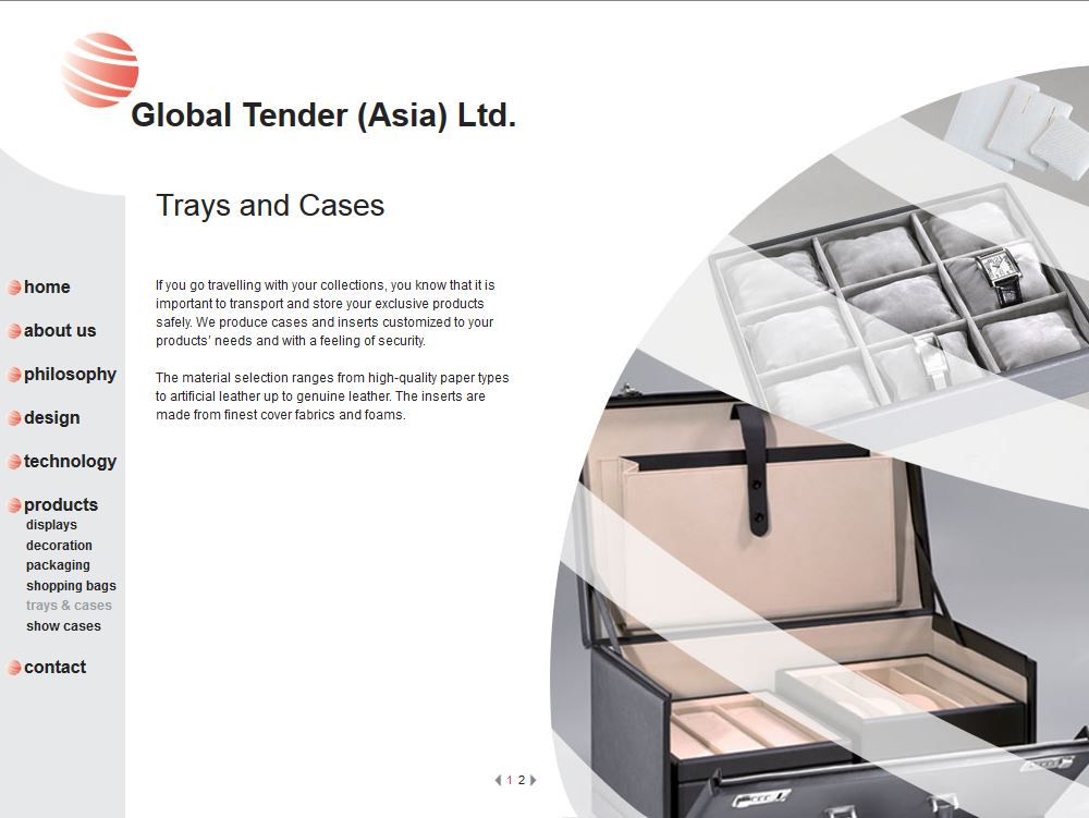 Trays & cases examples from Global Tender